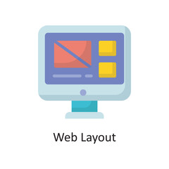 Web Layout Vector  Flat Icon Design illustration. Cloud Computing Symbol on White background EPS 10 File