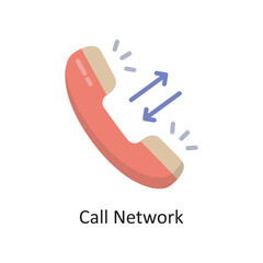 Call Network Vector  Flat Icon Design illustration. Cloud Computing Symbol on White background EPS 10 File