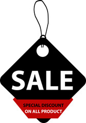 Black Friday. Discount 1 day, Special Offer, icon vector