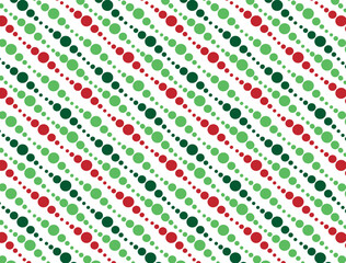 christmas circle pattern red green abstract style seamless background vector.