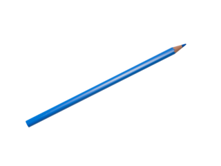 blue pencil isolated 