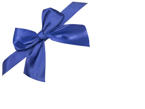 blue ribbon bow,  blue bow isolated 