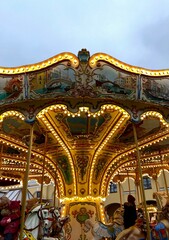 Fototapeta premium Amusement park carousel