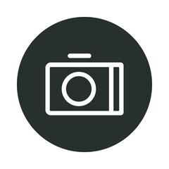 Glyph Circle Camera Icon