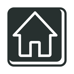 Glyph Square Home Icon