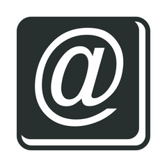 Glyph Square Email Icon