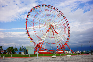 ferris wheel on a blue sky, Georgia, Batumi