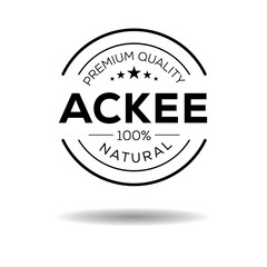 Obraz premium Creative (Ackee), Ackee label, vector illustration.