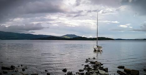 Sailboat on Loch Lomond