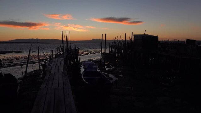 Old wooden palaphitic docks