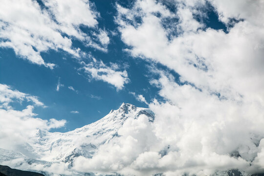 Fairy Meadows Nanga Parbat Blue Sky Clouds Beautiful Landscape Mountains View
