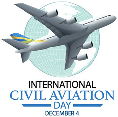 International Civil Aviation Day icon banner