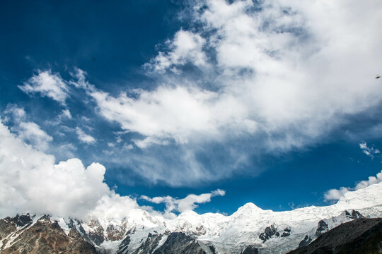 Fairy Meadows Nanga Parbat Blue Sky Clouds Beautiful Landscape Mountains View