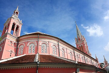 Obraz premium Tan Dinh Church - the Pink Catholic Church in Ho Chi Minh City, Vietnam