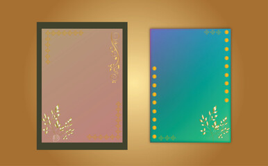 Gold Banner, Template, Blank Banner, Frame, Colourful