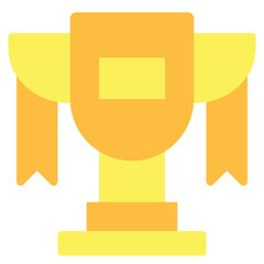 trophy flat icon style