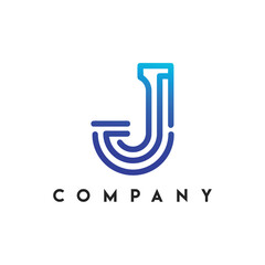 Jefferson Logo, J letter based Logo