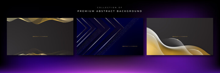 Luxury black and gold background