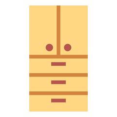 cabinet flat icon style