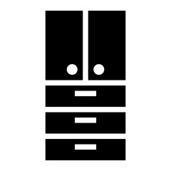 cabinet glyph icon style