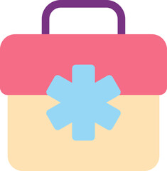 Fototapeta premium UI icons Medicine flat color vector