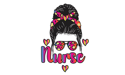 Nurse Sublimation  T-Shirt Design