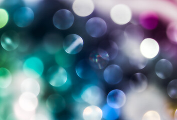 Fototapeta premium Colorful defocused lights with gradient
