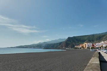 Fototapeta na wymiar The beach of Santa Cruz de la Palma on the island of La Palma. Canary Islands. Spain