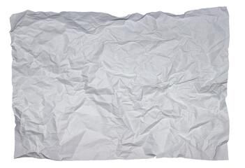 crumpled paper without background