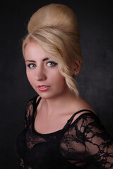 Fototapeta premium Young woman with styled hair