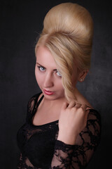 Fototapeta premium Young woman with styled hair