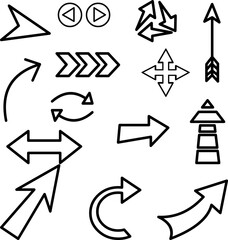 set of arrows icon