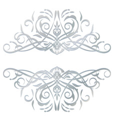 アンティーク　デコレーション　シルバー　アート