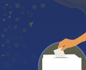 vector illustrator of vote election day