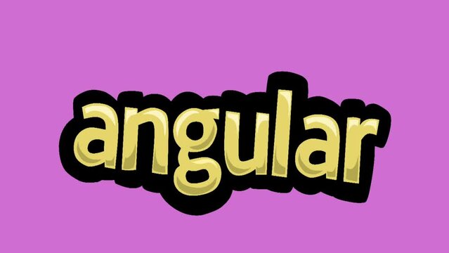 Pink screen animation video written ANGULAR