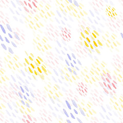 Abstract watercolor splash. Yellow, red, and violet spots watercolor pattern.