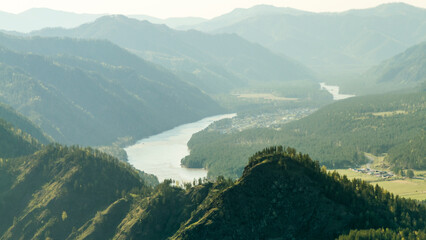 Fototapeta premium view from the top of mountain