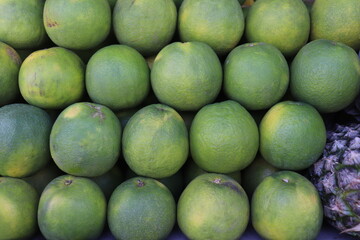  close of view  green  orange fruit