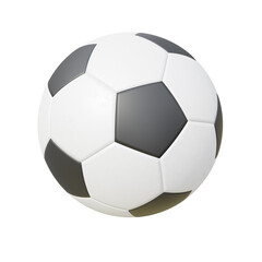 New soccer ball. 3D render.