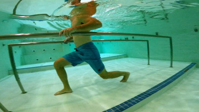 Physical therapy under water workout