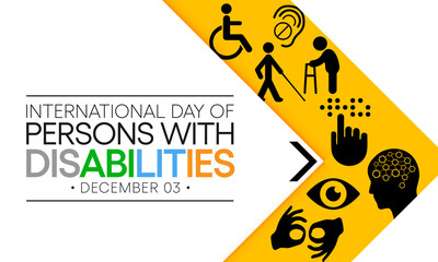 International Day of Persons with Disabilities (IDPD) is celebrated every year on 3 December. to raise awareness of the situation of disabled persons in all aspects of life. Vector illustration