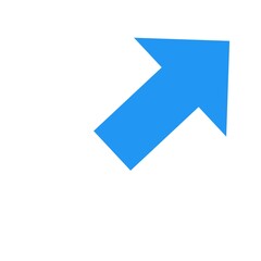 Blue arrow up right icon 