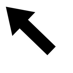 Left arrow up icon 