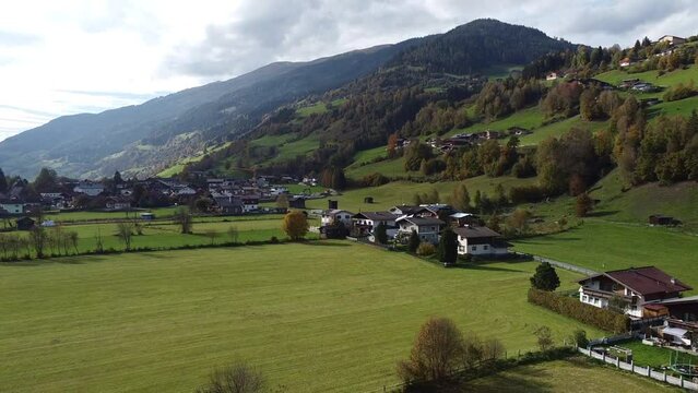 Salzburg, Pinzgau, Bramberg am Wildkogel Panorama 