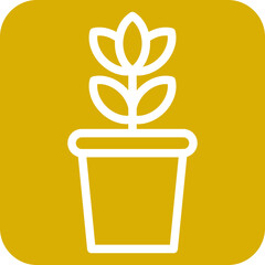 Plant Pot Icon Style