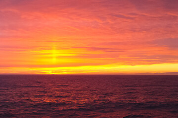 Fototapeta na wymiar Antarctic sunsets in Antarctica