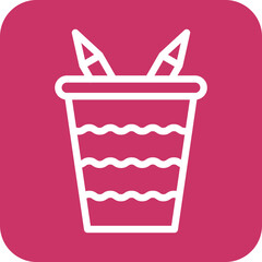 Pencil Case Icon Style