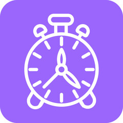 Fototapeta premium Alarm Clock Icon Style