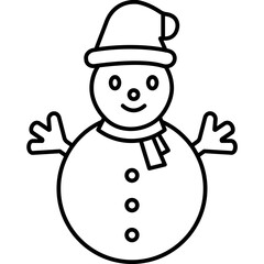 Snowman Which Can Easily Modify Or Edit
