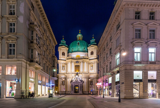 Catholic Church of St. Peter( Katholische Kirche St. Peter),Vienna.Austria.